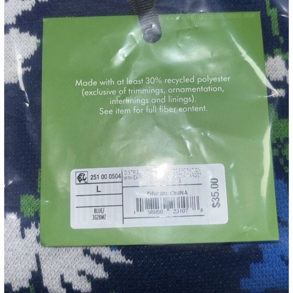 Kate Spade Floral Print Short Sleeve Crewneck Sweater Top Sz L Blue Pull Over - Picture 11 of 11